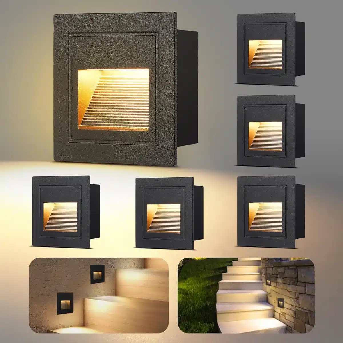 vivalet_pack_of_01 VIVALET LED stopniščne luči 3 W 3000 K IP65 6 kosov - slika 1