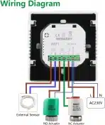 WENGART WiFi sobni termostat WG201 24 V - slika 5