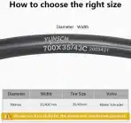 YUNSCM Zračnice za kolo 700C 35–43C AV48 mm 2 kosa - slika 2