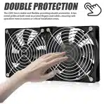 WIYETY Hladilni ventilator z regulatorjem hitrosti, 2 kosa - slika 4