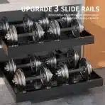 WIMEORS Izvlečni organizator za kuhinjsko omarico 53 cm 2 kosa - slika 6