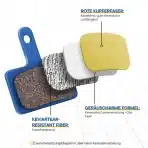 AGPTEK Visoko zmogljive zavorne obloge za gorska kolesa, 4 kosi - slika 2