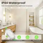 ALUSSO Vgradni reflektorji LED z nastavitvijo barvne temperature 78mm, 6 kosov - slika 5