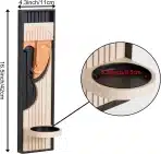 WVOPIAHY Boho stenski nosilec za sveče, abstraktni obraz - slika 3