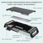 MOOJAY Ergonomsko stojalo za monitor z RGB osvetlitvijo in 4x USB 3.0 - slika 2