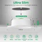 ALUSSO Vgradni LED reflektorji, 6 kosi - slika 2