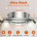 ACELIFE Vgradni LED reflektorji 7 W 950 lm 6 kosov - slika 2