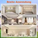 ACELIFE Vgradni LED reflektorji 7 W 950 lm 6 kosov - slika 4