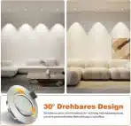 ACELIFE Vgradni LED reflektorji 7 W 950 lm 6 kosov - slika 6