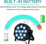 DELIBANG RGBW LED PAR reflektor na baterijo - slika 3