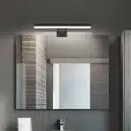 ERWEY 2-v-1 LED svetilka za ogledalo IP44, črna, 30 cm - slika 3