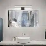 ERWEY 2-v-1 LED svetilka za ogledalo IP44, črna, 30 cm - slika 4