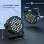 RTKTOUP 36 LED RGB odrski reflektor z daljinskim upravljalnikom - slika 5