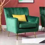 DRENKY Set 4 poševnih kovinskih nog za pohištvo, zlate, 40 cm - slika 4