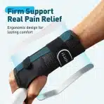 AGPTEK Opornica za zapestje za karpalni kanal, desna roka, črno-bela - slika 2