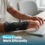 AGPTEK Opornica za zapestje za karpalni kanal, desna roka, črno-bela - slika 7