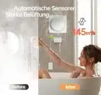 SBONNI Kopalniški ventilator s senzorjem vlage, temperature in časovnikom - slika 7