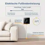 CNBINGO Pametni WiFi termostat s kristalno stekleno ploščo, 16 A, bel - slika 4