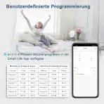 CNBINGO Pametni WiFi termostat s kristalno stekleno ploščo, 16 A, bel - slika 6