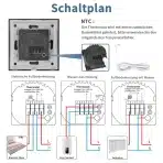 CNBINGO Pametni WiFi termostat s kristalno stekleno ploščo, 16 A, bel - slika 8