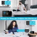 DR.PREPARE Projekcijska digitalna budilka z vremensko postajo in zunanjim senzorjem - slika 5