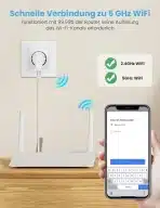 EIGHTREE Pametna WLAN vtičnica s podporo za 2.4 GHz in 5 GHz WiFi, 16 A - slika 2