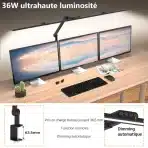 EPABINA Profesionalna LED namizna svetilka s sponko, 3000 LM, 120 cm - slika 2