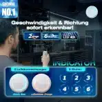 SBONNI Kopalniški ventilator 100 mm z daljinskim upravljalnikom, bel - slika 4