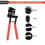 FREETEC 2-v-1 kombinirane klešče za luknjanje in krive robove, 5 mm - slika 7