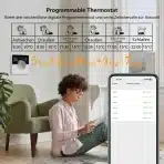 KETOTEK Pametni WiFi termostat za električno talno ogrevanje, 16A - slika 4