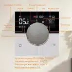 KETOTEK Pametni WiFi termostat za električno talno ogrevanje, 16A - slika 5