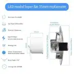 KYOTECH LED vgradne svetilke RGB + topla bela, set 6 kosov, nikelj - slika 2