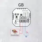 MOES Pametni WiFi termostat za vodno talno ogrevanje, bel - slika 7