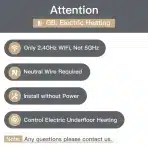 MOES Pametni WiFi termostat za vodno talno ogrevanje, bel - slika 6