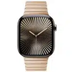 NEWWAYS Kovinski pašček iz nerjavečega jekla za Apple Watch, srebrn - slika 3