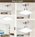 OTREN Izjemno tanek kvadratni LED panel, 40 cm - slika 5