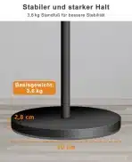 HIBORI Po višini nastavljivo talno stojalo za projektor, 360° zasuk - slika 5