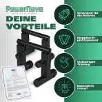 POWERNOVA Nastavljivi kovinski ročaji za sklece [3-v-1] - slika 4