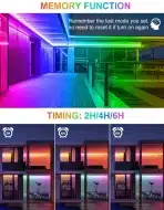 CLY 25 W RGB LED stensko svetilo s 360° daljinskim upravljalnikom - slika 3