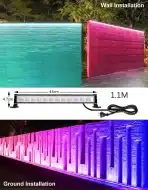 CLY 25 W RGB LED stensko svetilo s 360° daljinskim upravljalnikom - slika 5