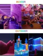 CLY 25 W RGB LED stensko svetilo s 360° daljinskim upravljalnikom - slika 6