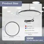 NISERELESA UFO LED industrijska svetilka 300 W, 30.000 LM - slika 2