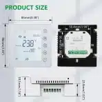 WENGART 24 V WiFi sobni termostat WG201, 7-dnevno programabilen, bel - slika 2