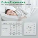 WENGART 24 V WiFi sobni termostat WG201, 7-dnevno programabilen, bel - slika 5