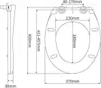 FANMITRK WC deska Duroplast Soft Close Wave - slika 2