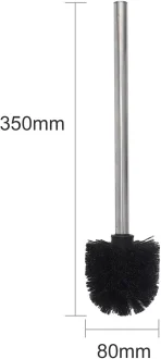 10x BOHANER glava za WC krtačo z 2 inox ročajema - slika 2