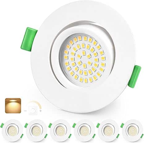 614En9Ry0DL._AC_SX466_ 6x KYOTECH 90 mm LED vgradni reflektorji - 4000 K - slika 1