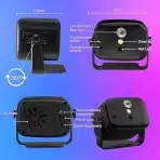 TARGETONE Mini disco LED luč za zabave RGB z daljinskim upravljalnikom - slika 4