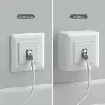 FGB CAT6a mrežna vtičnica z 1 RJ45 priključkom - 10 Gbit/s - slika 3