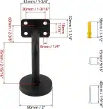 3x QWORK nosilci za oprijemalo - 60 x 80 mm - slika 5